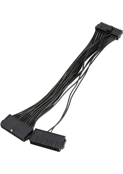Adet Güç Adaptörü Paketi Çift Psu Uzatma Kablosu, 24 Pin 18 Awg (Yurt Dışından)