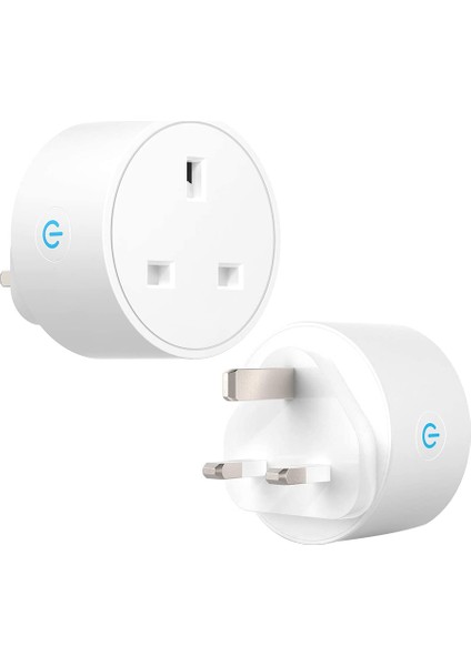 Wifi Akıllı Priz Fişi Alexa, Google Home, 2'li Paket ile Çalışır. Ingiltere Fişi (Yurt Dışından)