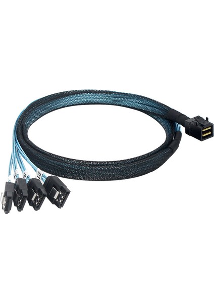 Mini Sas Hd Sff 8643 - 4 Sata Sata3.0 Sabit Disk Kablosu 6 Gbps Kablo (Yurt Dışından)
