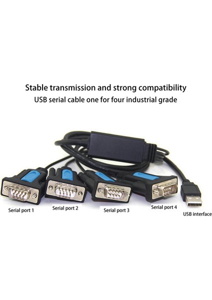 Usb'den RS232 Adaptörüne 1'den 4'e Antishield Nikel Kaplamalı Kalay Kaplamalı Fiş (Yurt Dışından) fiyatları