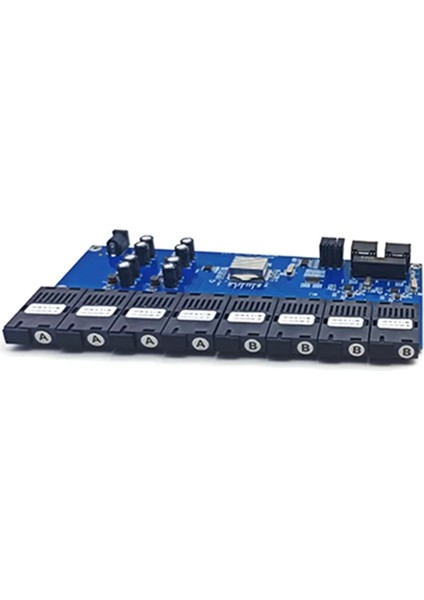 Gigabit Ethernet Fiber Anahtarı Medya Dönüştürücü 2 RJ45 Fiber Portu (A) (Yurt Dışından)