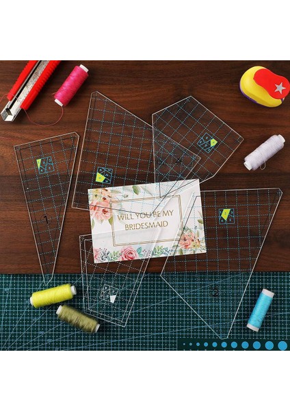 Parça Yorgan Şablonu Seti Dikiş Makinesi Cetvel El Patchwork (Yurt Dışından) modelleri