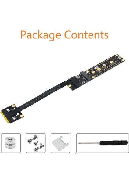 Mini Pcıe Erkek - Anahtar M Dişi Adaptör Kablosu 20CM Uzatma Kablosu (Yurt Dışından)