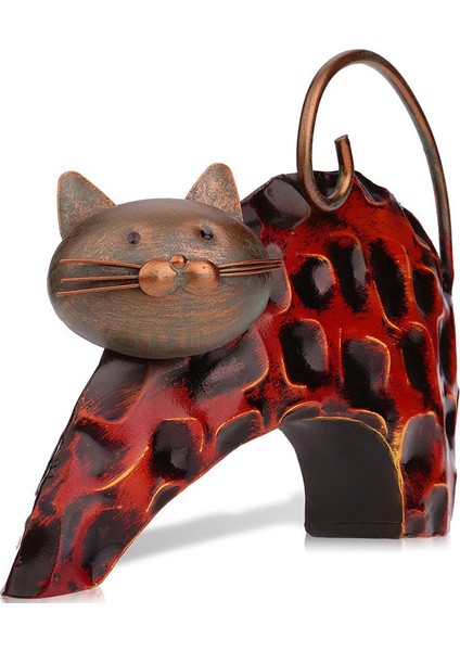 Tembel Kedi Metal Heykelcik Sanat Demir Heykel Hayvan Soyut Heykel (Yurt Dışından)