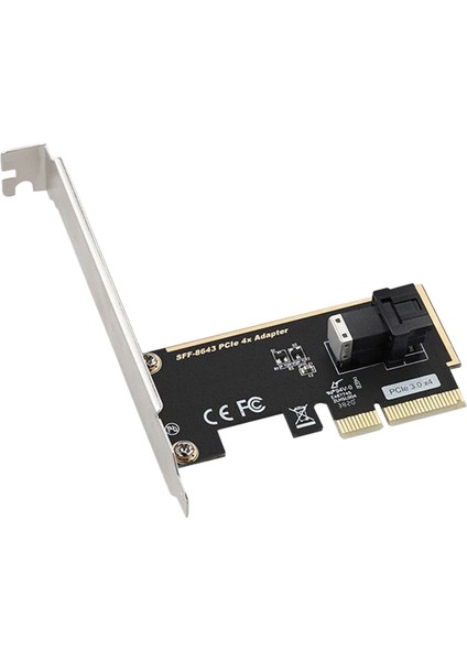 Pcıe To U.2 SFF-8643 Gen 3 / 4 - Şerit Kartı 2,5 Inç Nvme SSD Için (Yurt Dışından)