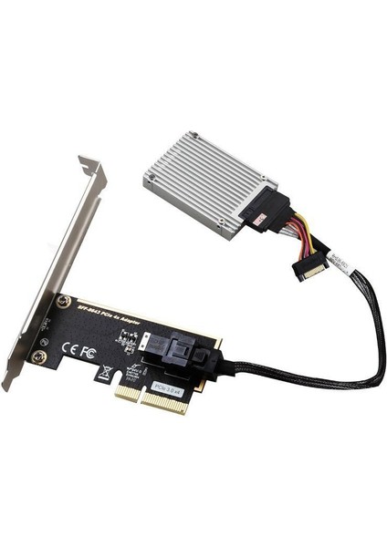 Pcıe To U.2 SFF-8643 Gen 3 / 4 - Şerit Kartı 2,5 Inç Nvme SSD Için (Yurt Dışından)