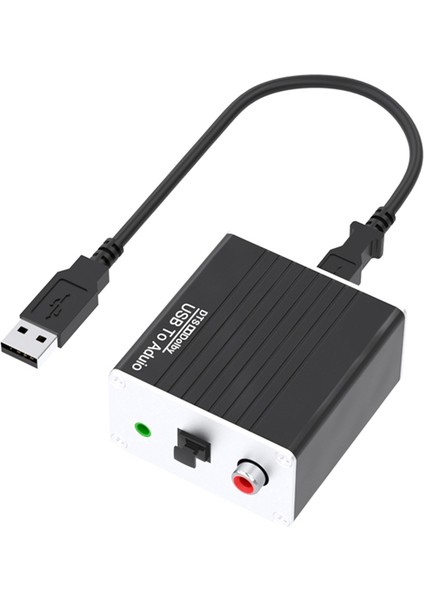Usb'den Ses Dönüştürücü Ses Kartı Ps5'ten 3.5mm Hoparlöre Aux Fiber (Yurt Dışından)