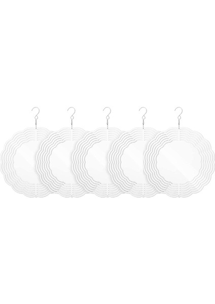 Paket 10 Inç Süblimasyon Rüzgar Döndürücü Boşlukları, 3D Metal Rüzgar Döndürücüler (Yurt Dışından)