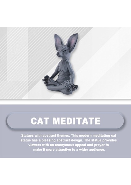 Sfenks Kedisi Meditasyon Yapıyor,düşünen Kedi Heykeli,meditasyon Yapan Düşünen Kedi (Yurt Dışından) indirimleri