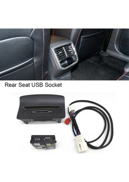 Arka Koltuk USB Soketi Armerst Skoda Kodiaq Karoq Type-C Soketi (Yurt Dışından)
