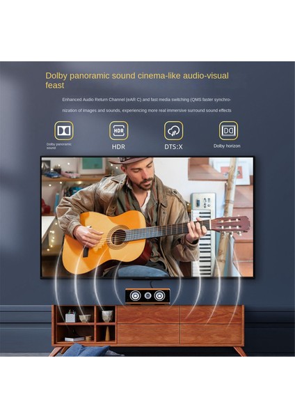 Hdtv 8k HDMI Uyumlu 2.1 48GBPS Ultra Hd Kablo (Yurt Dışından)