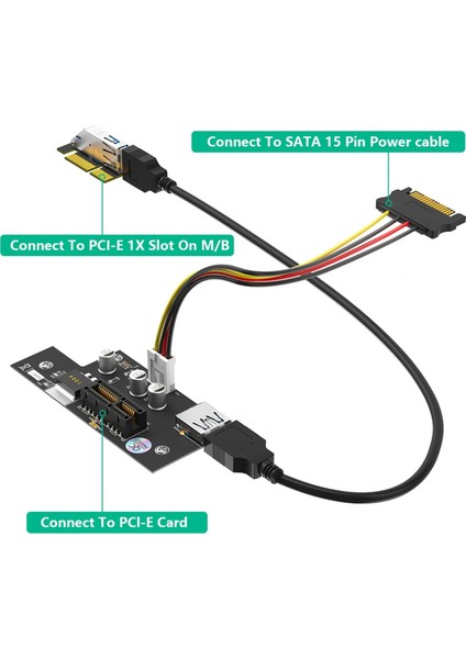 Yüksek Kaliteli Pci Express Pci-E 1x Ila 1X/4X/8X/16X Yükseltici Kart (Yurt Dışından) indirimleri