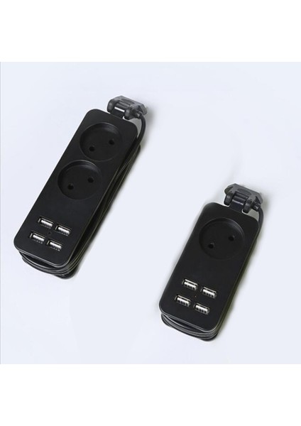Avrupa Fişi Seyahat Prizi Masaüstü Fiş Prizi, 2 Ac 4usb, Ab Fişi (Yurt Dışından)