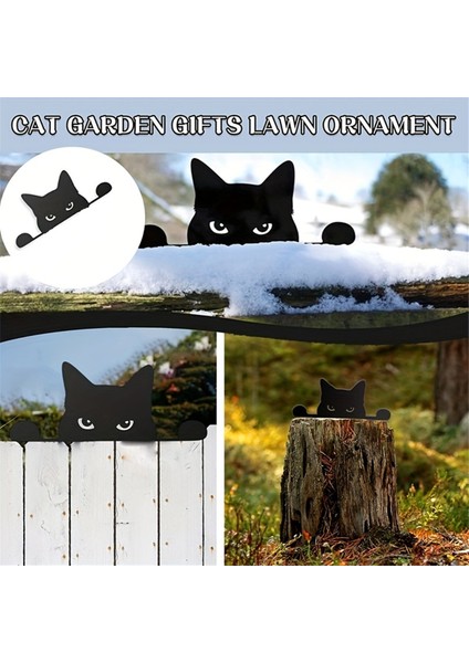 Ahşap Bahçe Sanat Dekoru Bahçe Kedi Heykeli, Kedi Heykeli Dekor Hediyeleri Stil 1 (Yurt Dışından) indirimleri