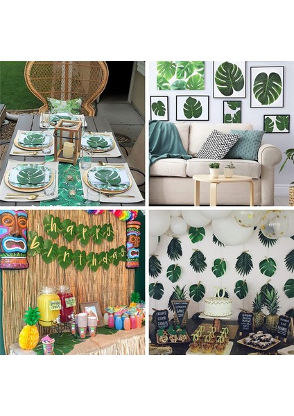 Masa ve Duvar Dekorasyonları Için 80 Adet Yapay Palmiye Yaprakları (Yurt Dışından) indirimleri
