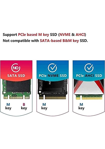 10 Adet Nvme Pcıe M.2 M Anahtar M2 SSD Adaptör Kartı Macbook Air 2013 Için (Yurt Dışından) indirimleri
