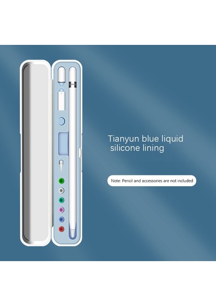 Apple Pencil Için Saklama Kutusu, Çok Işlevli Kılıf (Açık Mavi) (Yurt Dışından)