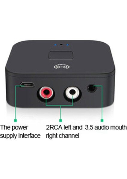 BLS-B11 Nfc Bluetooth Alıcısı 5.0 3.5mm Jack Aux Stereo Kablosuz (Yurt Dışından)
