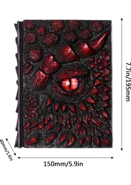 A5 Reçine Kapak Retro Defter 3D Ejderha Kabartma Ev Dekoru Için, Altın (Yurt Dışından) fiyatları