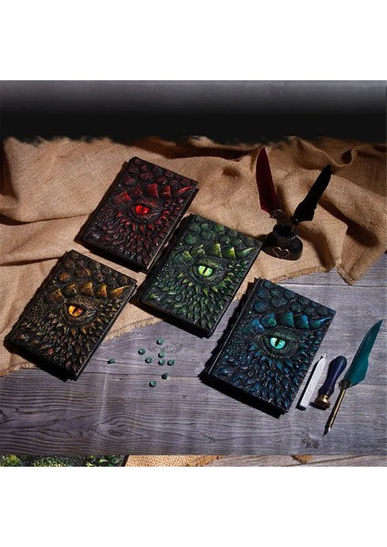 A5 Reçine Kapak Retro Defter 3D Ejderha Kabartma Ev Dekoru Için, Altın (Yurt Dışından) modelleri