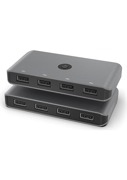 Kvm Switch Splitter Pc Klavye Fare Yazıcı 4 Giriş 4 Çıkış Hub (Yurt Dışından)