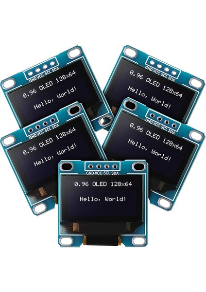 0.96 Inç OLED Modül SSD1306 Sürücü Arduino Raspberry Pı Için (Beyaz) (Yurt Dışından)