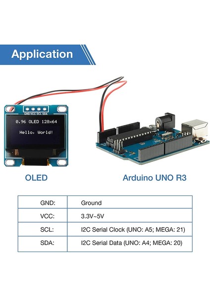 0.96 Inç OLED Modül SSD1306 Sürücü Arduino Raspberry Pı Için (Beyaz) (Yurt Dışından) indirimleri