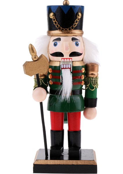 20CM Fındıkkıran Asker Figürleri Süsleme Ceviz Asker Kuklaları, Yeşil (Yurt Dışından)