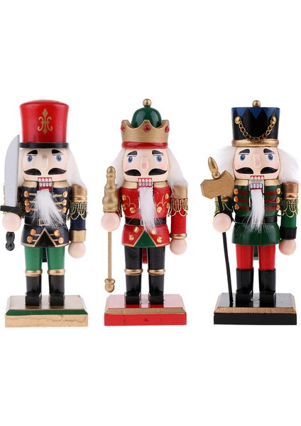 20CM Fındıkkıran Asker Figürleri Süsleme Ceviz Asker Kuklaları, Yeşil (Yurt Dışından) fiyatları