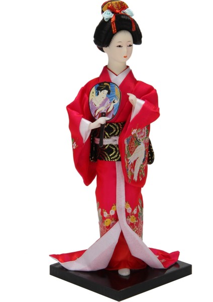 Japon Geyşa Bebekleri Kimono El Yapımı Ipek Halk Dekoru Sergileme A34 (Yurt Dışından) fiyatları
