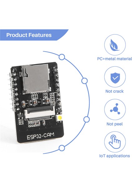 Wifi Bluetooth Çift Modlu Kamera Iot Kitleri Geliştirme Kartı 2mp ESP32 (Yurt Dışından)
