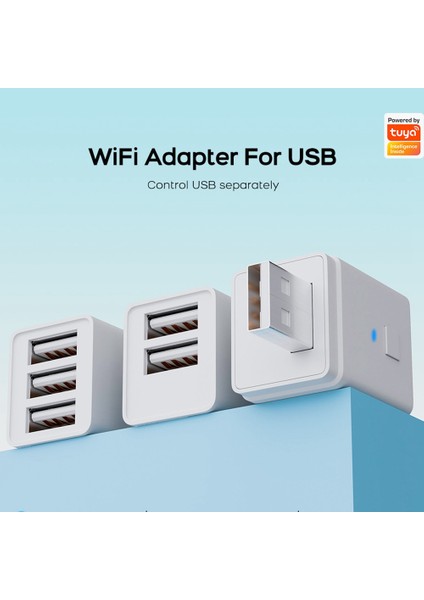 Tuya Wifi USB Adaptör Anahtarı 3 Çeteli 5V Mini USB Güç Adaptörü (Yurt Dışından)