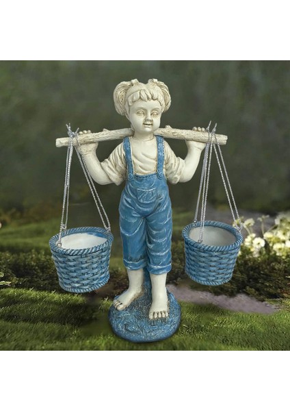 Felicity Küçük Kız Bahçe Heykeli Için Çiçekler Reçine Bahçe Heykelleri (Yurt Dışından) modelleri
