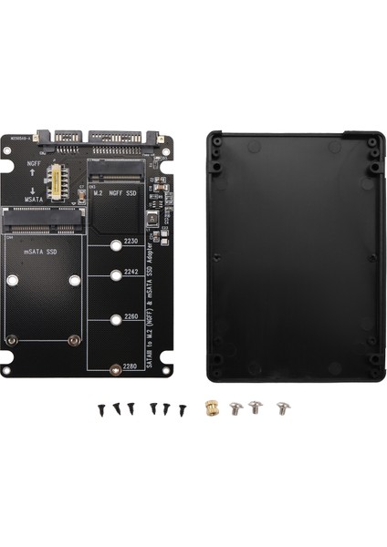 Ngff - Sata Seri Adaptör Msata - Sata3.0 Çift Amaçlı 2'si 1 Arada Alt (Yurt Dışından)