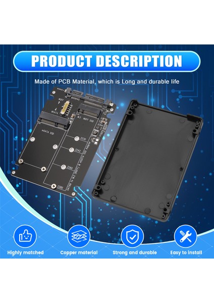 Ngff - Sata Seri Adaptör Msata - Sata3.0 Çift Amaçlı 2'si 1 Arada Alt (Yurt Dışından) fırsatları