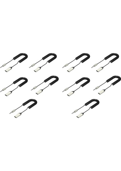 10 Adet Bluetooth Ses Alıcısı Dongle Usb'den 3,5 mm Jaka (Yurt Dışından)