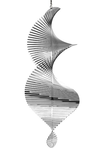Açık Hava Asılı Dekoratif Spiral Metal Rüzgar Çanı (Yurt Dışından)