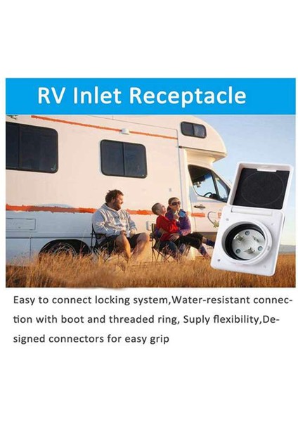 Rv Güç Giriş Çıkışı Kıyı Güç Kiti W/boot Kordon Koruyucu, 30AMP (Yurt Dışından)