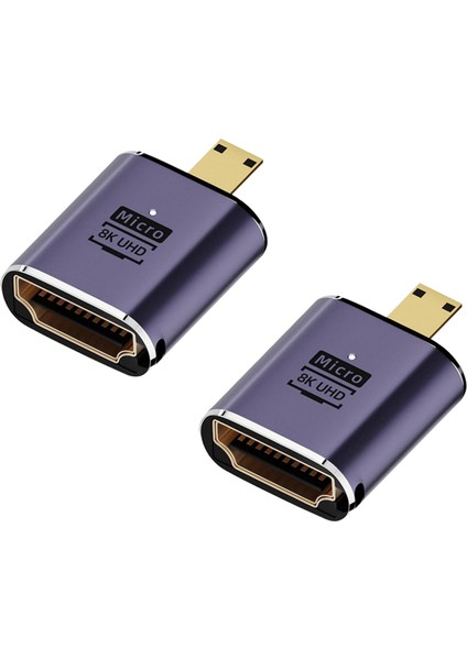 Paket 8k Micro-Hdmı Uyumlu Adaptör Kameralar Hdtv Monitörler Için (Yurt Dışından)