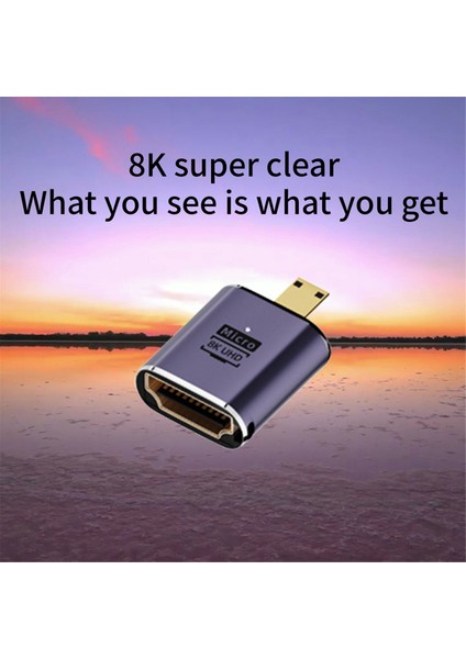 Paket 8k Micro-Hdmı Uyumlu Adaptör Kameralar Hdtv Monitörler Için (Yurt Dışından) fırsatları