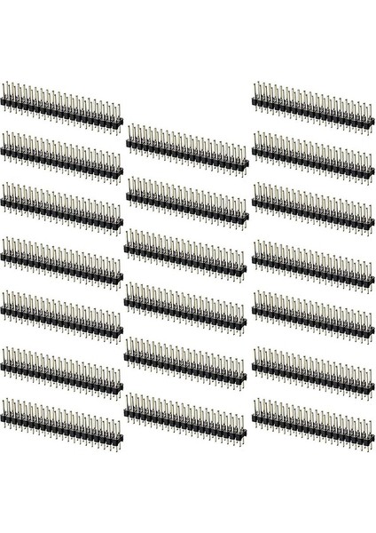 20 Adet Ayrılabilir 0,1 Inç 2 x 20-Pin Şerit Çift Erkek Başlık (Yurt Dışından)