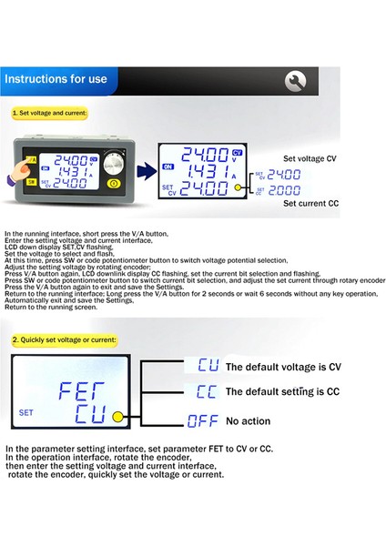 Cnc Dc Buck Boost Dönüştürücü Ayarlanabilir Düzenlenmiş Güç 35W Modülü (Yurt Dışından)