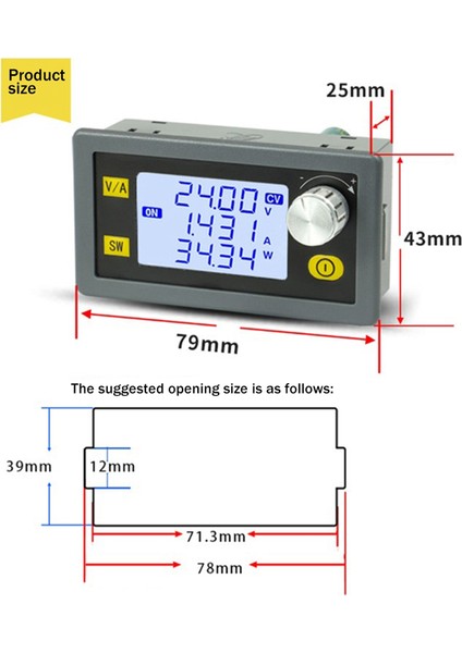 Cnc Dc Buck Boost Dönüştürücü Ayarlanabilir Düzenlenmiş Güç 35W Modülü (Yurt Dışından)