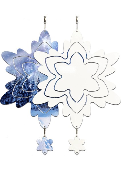 Paket 10 Inç Süblimasyon Rüzgar Döndürücü 3D Güçlendirilmiş Kinetik Heykeller (Yurt Dışından)