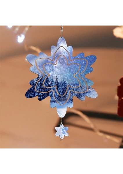 Paket 10 Inç Süblimasyon Rüzgar Döndürücü 3D Güçlendirilmiş Kinetik Heykeller (Yurt Dışından)