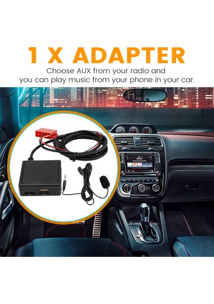 Mercedes Handfree USB Aux Için 150CM Bluetooth Adaptörü (Yurt Dışından) fırsatları