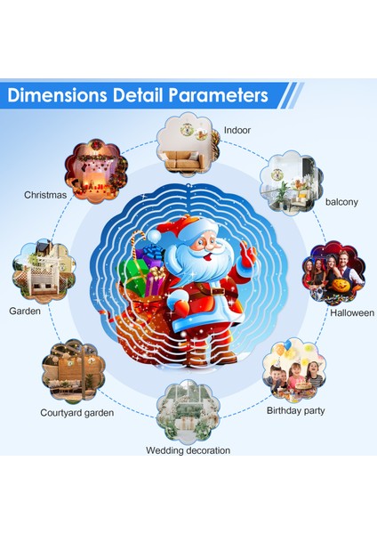 Rüzgar Döndürücü Boşlukları 3D Rüzgar Döndürücüler Asılı Rüzgar Döndürücüler (Yurt Dışından)