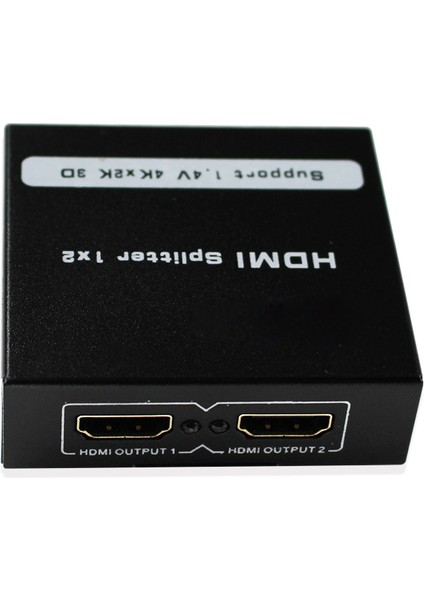Full Hd HDMI Ayırıcı 1 Giriş 2 Çıkış Tekrarlayıcı 3D 1080P 4K Anahtar Kutusu 1x2 (Yurt Dışından)
