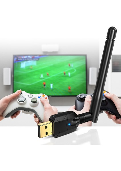Bluetooth Adaptörü USB Bluetooth 5.0 100M Alıcı Transferi Pc Için (Yurt Dışından)