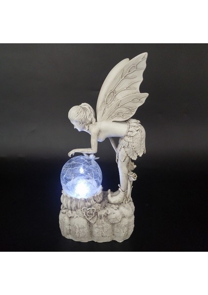 Bahçe Peri Heykeli Güneş Enerjili LED Işıklı Lamba Reçine Melek Ev Dekoru (Yurt Dışından) fırsatları